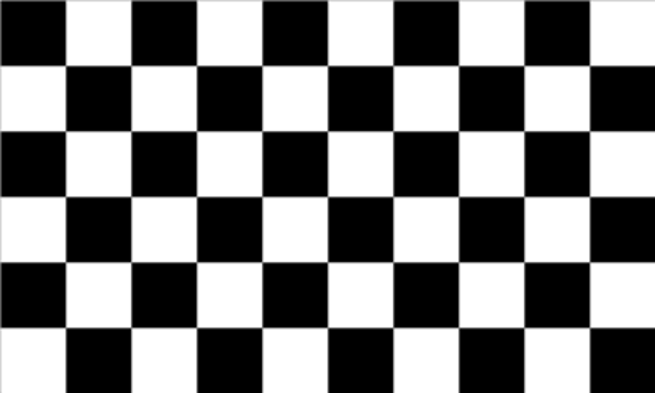 Chequered Black White