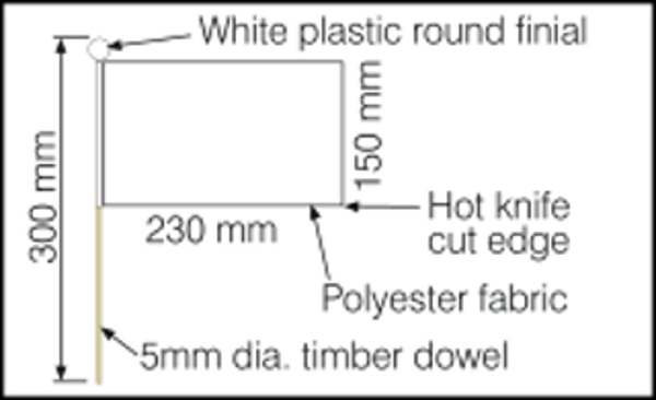 Dimensions for child hand wavers 230x150mm